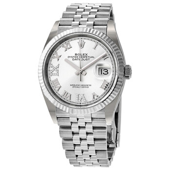 Datejust 36 Automatic Silver Diamond Dial Ladies Jubilee Watch 126234SRDJ