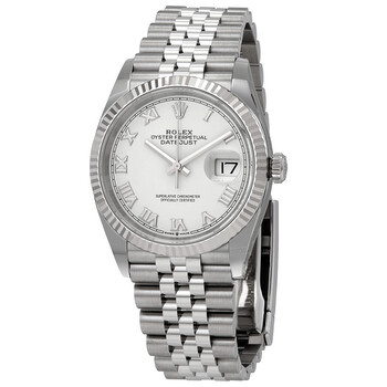 Datejust 36 Automatic White Dial Ladies Jubilee Watch 126234WRJ