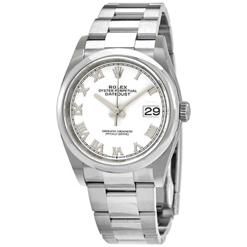 Datejust 36 Automatic White Dial Men's Oyster Watch 126200WRO