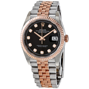 Rolex Datejust 36 Black Diamond Dial Men's Stainless Steel