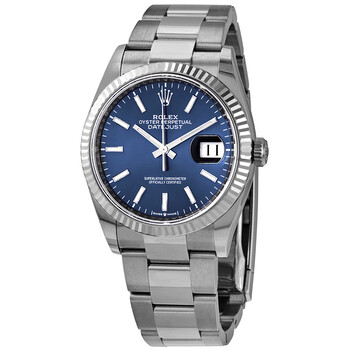 Rolex Datejust 36 Black Dial Automatic Men's Oyster Watch