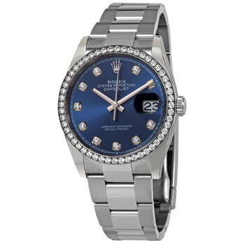 Rolex Datejust 36 Black Diamond Dial Automatic Unisex Oyster