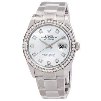 Rolex Datejust Pink Mother of Pearl Diamond Ladies Watch