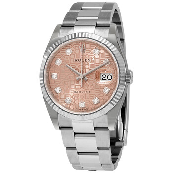 Datejust 36 Pink Jubilee Diamond Dial Automatic Men's Oyster Watch 126234PJDO