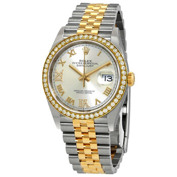Rolex Datejust 36 Mother of Pearl Diamond Dial Ladies Steel