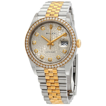 Datejust 36 Silver Jubilee Diamond Dial Men's Steel and 18kt Yellow Gold Jubilee Watch 126283SJDJ