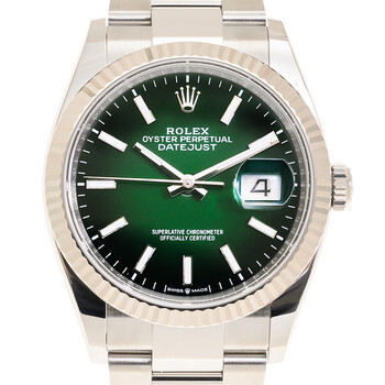 mint　オリーブ36 Rolex Datejust 36 Mint Green Dial Automatic Men's Oyster Watch