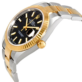Datejust 41 Black Dial Steel and 18K Yellow Gold Oyster Men's Watch 12633BKSO