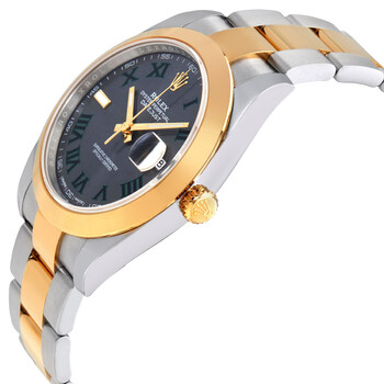 Datejust 41 Slate Dial Automatic Men's Steel and 18kt Yellow Gold Oyster Watch 126303GYRO