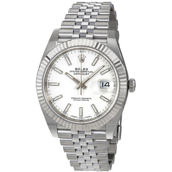 Datejust 41 White Dial Automatic Men's Watch 126334WSJ 126334-0010