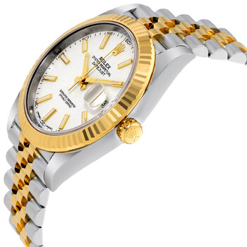 Datejust 41 White Dial Steel and 18K Yellow Gold Jubilee Men's Watch 12633WSJ