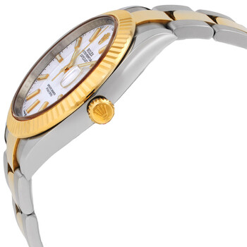 Datejust 41 White Dial Steel and 18K Yellow Gold Oyster Men's Watch 126333WSO
