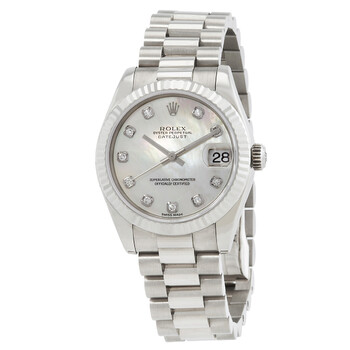 Datejust Automatic Diamond White Mother of Pearl Dial Ladies Watch 178279