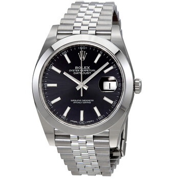Rolex Oyster Perpetual Datejust Black Dial Jubilee Men's Watch