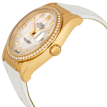 Datejust Mother of Pearl Dial 18kt Yellow Gold Ladies Watch 116188MDL