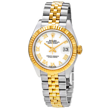 Datejust White Dial Automatic Ladies Steel and 18K Yellow Gold Jubilee Watch 279173WRJ