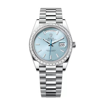 Rolex Day-Date Automatic Chronometer Ice Blue Dial Men's Watch