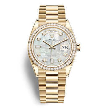 Rolex Day-Date 36 Turquoise Dial Automatic 18kt Yellow Gold