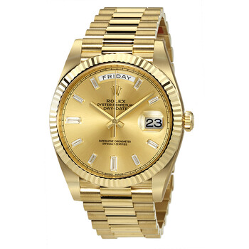 Day-Date 40 Champagne Dial 18K Yellow Gold President Automatic Men's Watch 228238CDP