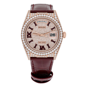 Daydate Chronograph Automatic Diamond Ladies Watch M128155RBR-0002