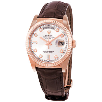 Day-Date President Automatic Pink Champagne Diamond Dial Unisex Watch 118135PKDL Day-Date President Automatic Pink Champagne Diamond Dial Unisex Watch 118135PKDL