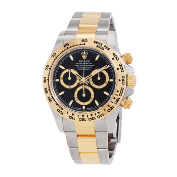 Rolex Cosmograph Daytona Black Diamond Dial Steel and 18K