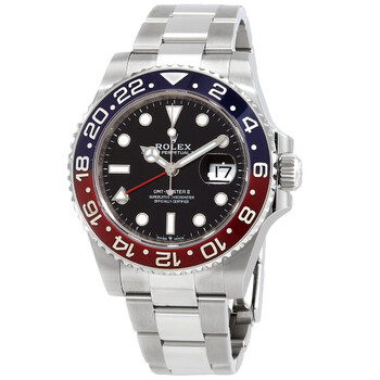 Gevril Wall Street Automatic Black Dial Pepsi Bezel Men's Watch