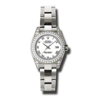 Lady Datejust 26 White Dial 18K White Gold Oyster Bracelet Automatic Watch 179159WRO