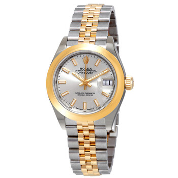 Lady Datejust 28 Silver Dial Steel and 18K Yellow Gold Jubilee Watch 279163SSJ