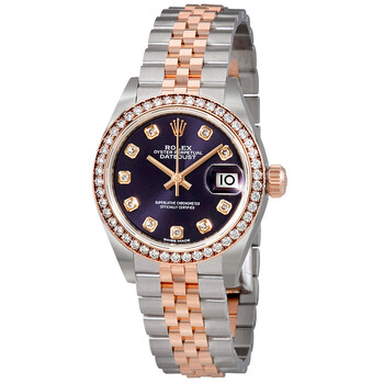 Lady Datejust Aubergine Dial Diamond Automatic Watch 279381OBDJ Lady Datejust Aubergine Dial Diamond Automatic Watch 279381OBDJ
