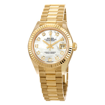 Lady Datejust Automatic Chronometer Diamond White Mother of Pearl Dial Ladies Watch 279178MDP