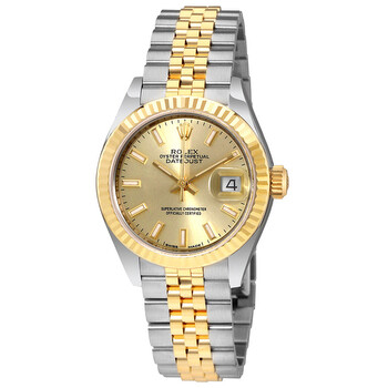 Lady Datejust Champagne Dial Steel and 18K Yellow Gold Automatic Watch 279173