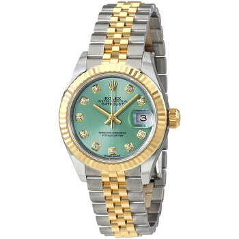 Lady Datejust Mint Green Diamond Dial Automatic Ladies Watch 279173GNSDJ