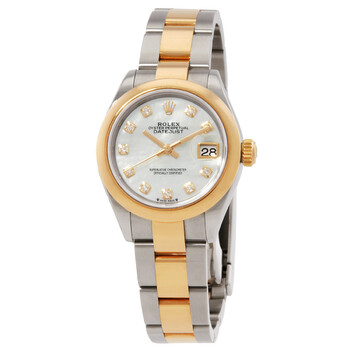Lady Datejust Mother of Pearl Diamond Steel and 18K Yellow Gold Oyster Watch 279163MDO