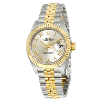 Lady Datejust Silver Dial Steel and 18K Yellow Gold Jubilee Watch 279173SRJ