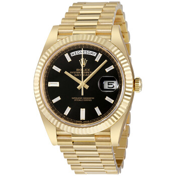 Rolex Day-Date 40 Green Dial Men's 18kt Yellow Gold Rolex