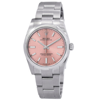 Oyster Perpetual 34 Automatic Chronometer Pink Dial Ladies Watch 124200PKSO 124200-0004