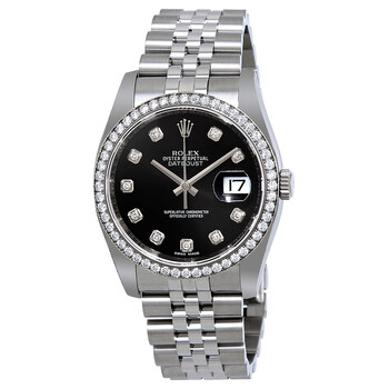 6 【美品】ROLEX DATEJUST用 箱のみECO仕様タグ・冊子・ Rolex Datejust 36 Black Diamond Dial Automatic Unisex Oyster