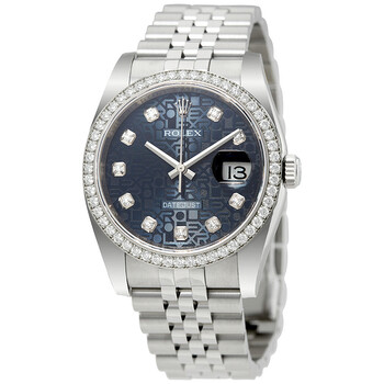 Lですプレスリー　Lサイズ　ブルコ Rolex Oyster Perpetual Datejust 36 Blue Dial Stainless Steel