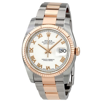 Rolex Oyster Perpetual Datejust 36 Rose Dial Stainless Steel