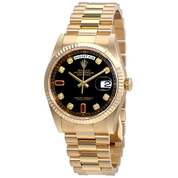 Oyster Perpetual Day-Date Automatic Men's 18 Carat Yellow Gold President Watch 118238BKDRP