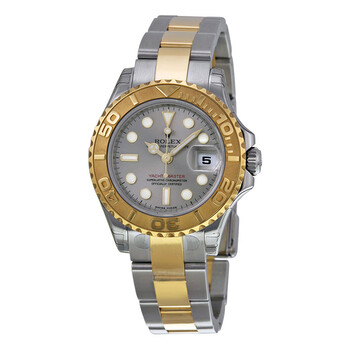 Yacht-Master Grey Dial Stainless Steel and 18K Yellow Gold Oyster Bracelet Automatic Ladies Watch 169623GYSO