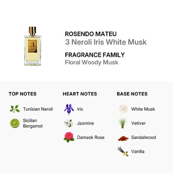 Unisex No 3 Neroli Iris White Musk EDP Spray 3.38 oz (Tester) Fragrances 0843704619835