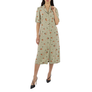 Rouje Ladies Green/Bouquet Romantique Tilleul Clemie Dress, Brand Size 40  (US Size 6) CLEMIE - Clothing - Jomashop