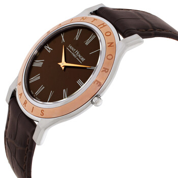 Deauville Quartz Brown Dial Men's Watch H SH DE826001 6MR