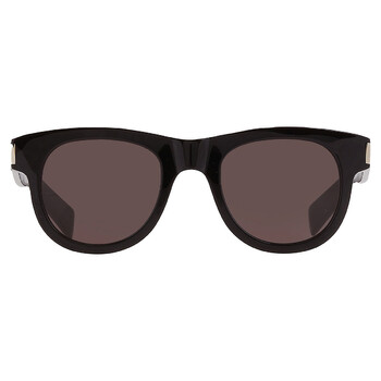 Saint Laurent Black Oval Unisex Sunglasses SL 798 MAXIME 001