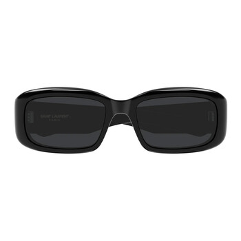 Black Rectangular Unisex Sunglasses SL 809 001 55