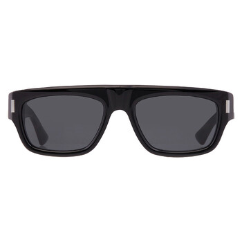 Saint Laurent Black Rectangular Unisex Sunglasses SL 757 001 64