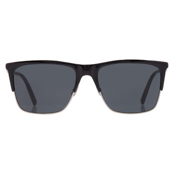 Saint Laurent Black Square Men's Sunglasses SL 318 001 56