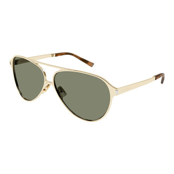 Green Pilot Unisex Sunglasses SL 734 004 62